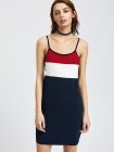 Color Block Cami Sheath Dress